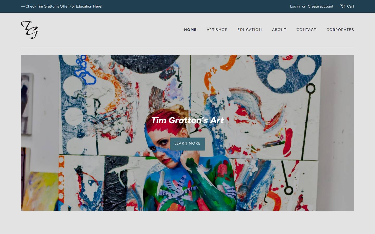 timgratton.com homepage screenshot