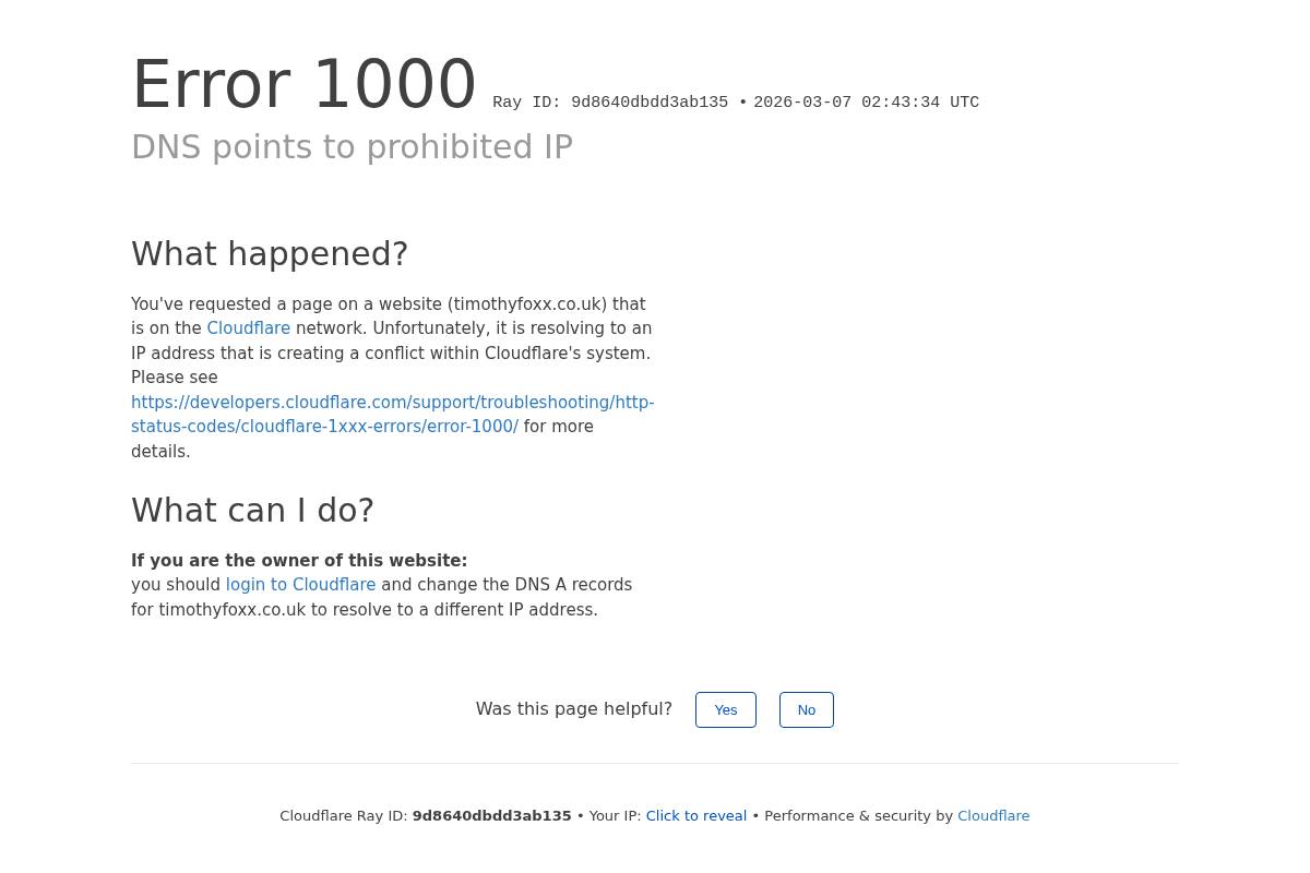 timothyfoxx.co.uk homepage screenshot