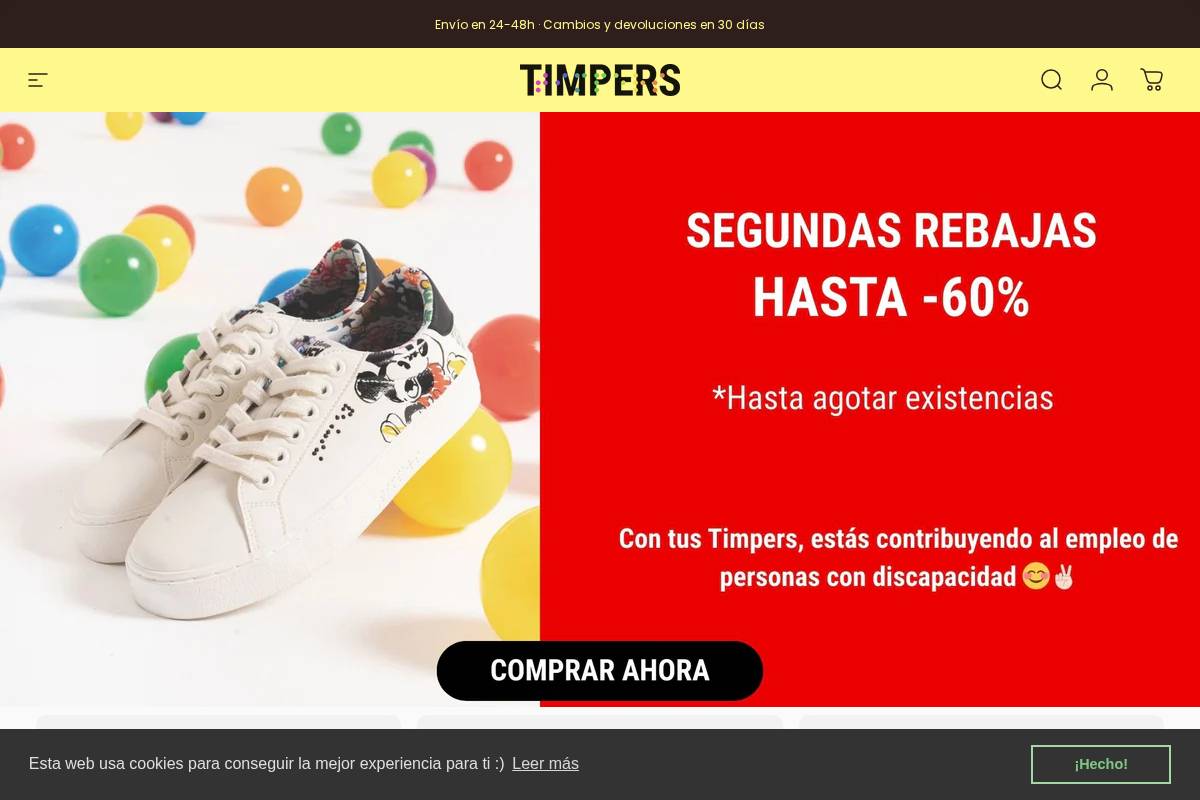 timpersbrand.com homepage screenshot