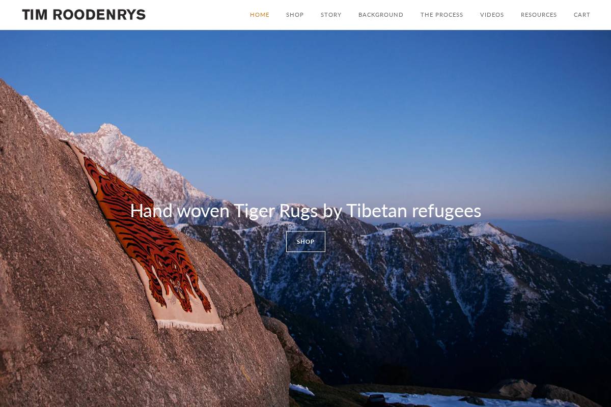 timroodenrys.com homepage screenshot