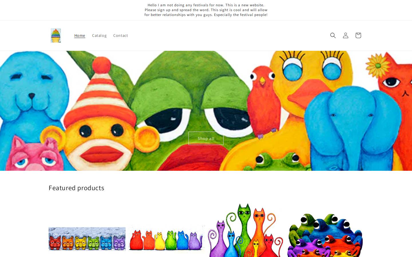 timshanleyart.com homepage screenshot