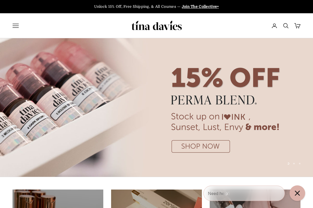 tinadavies.com homepage screenshot