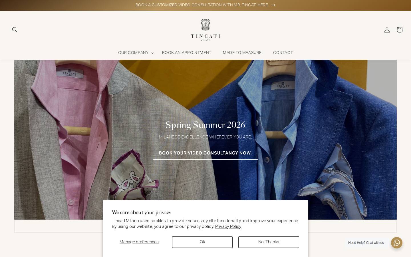 tincatimilano.it homepage screenshot