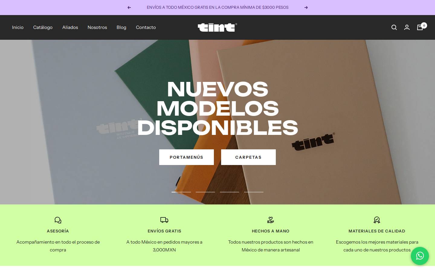 tint.mx homepage screenshot