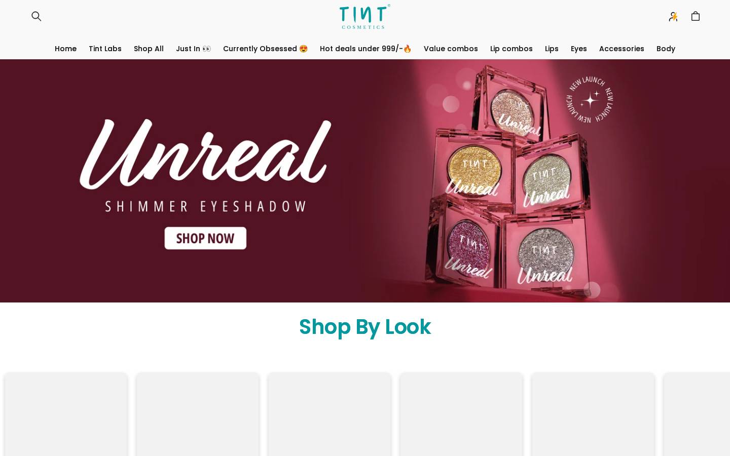 tintcosmetics.in homepage screenshot
