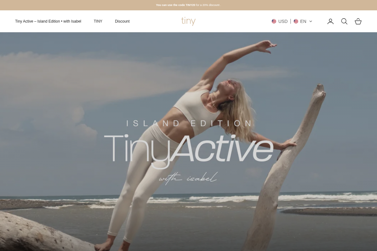 Tiny homepage screenshot