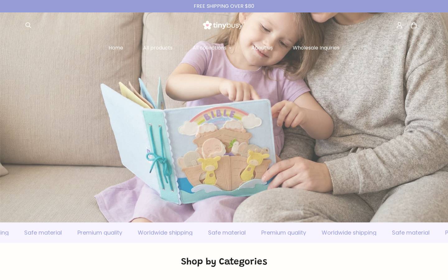 TinyBusy homepage screenshot
