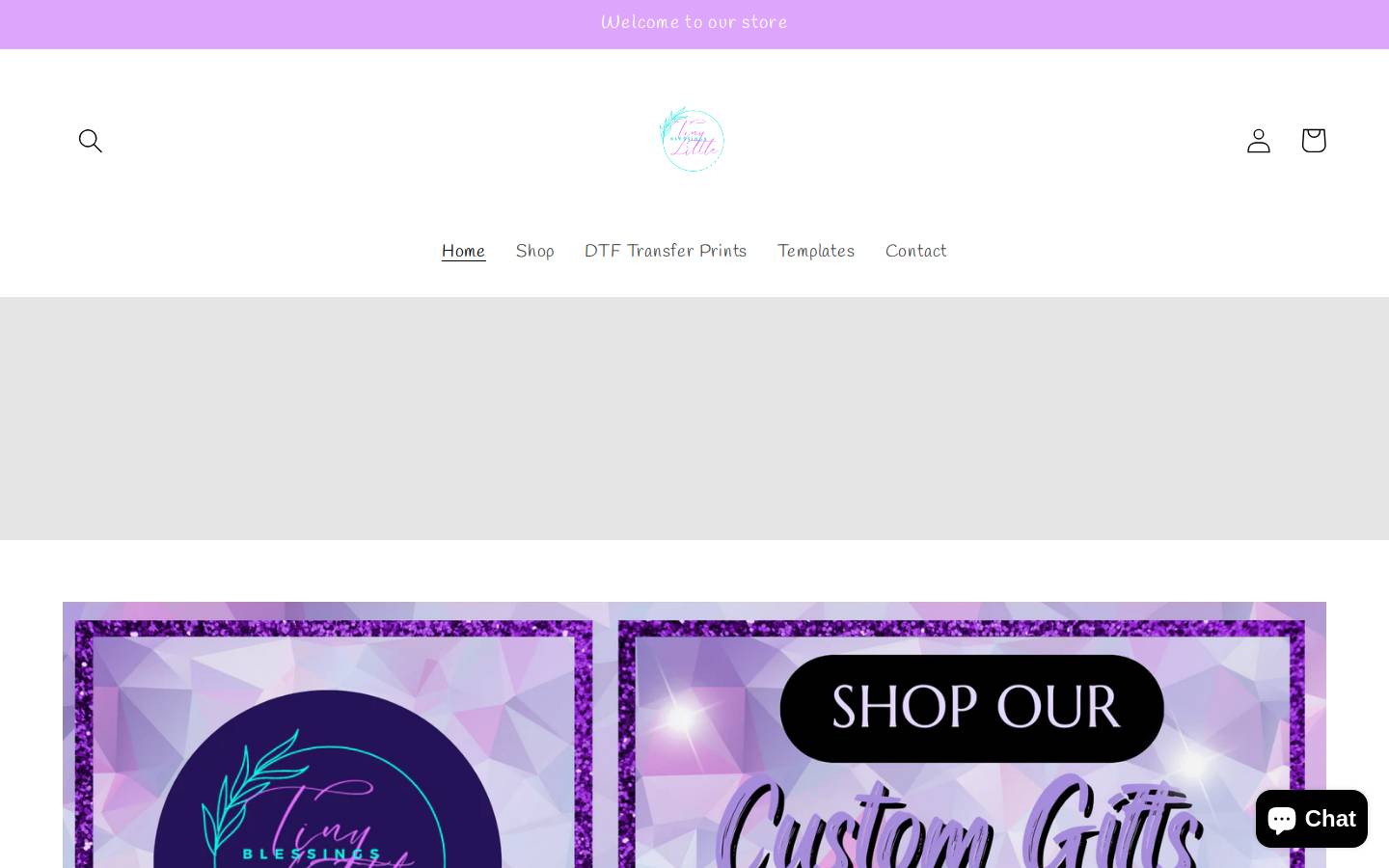 tinylittleblessings.org homepage screenshot