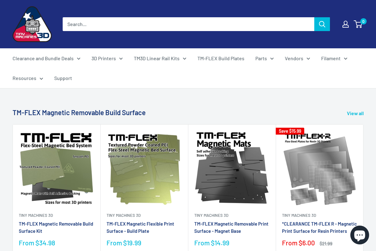 Tiny Machines homepage screenshot