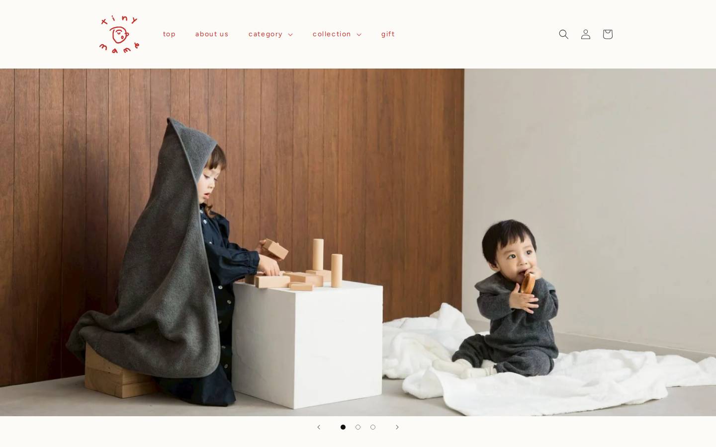 tinymame.com homepage screenshot