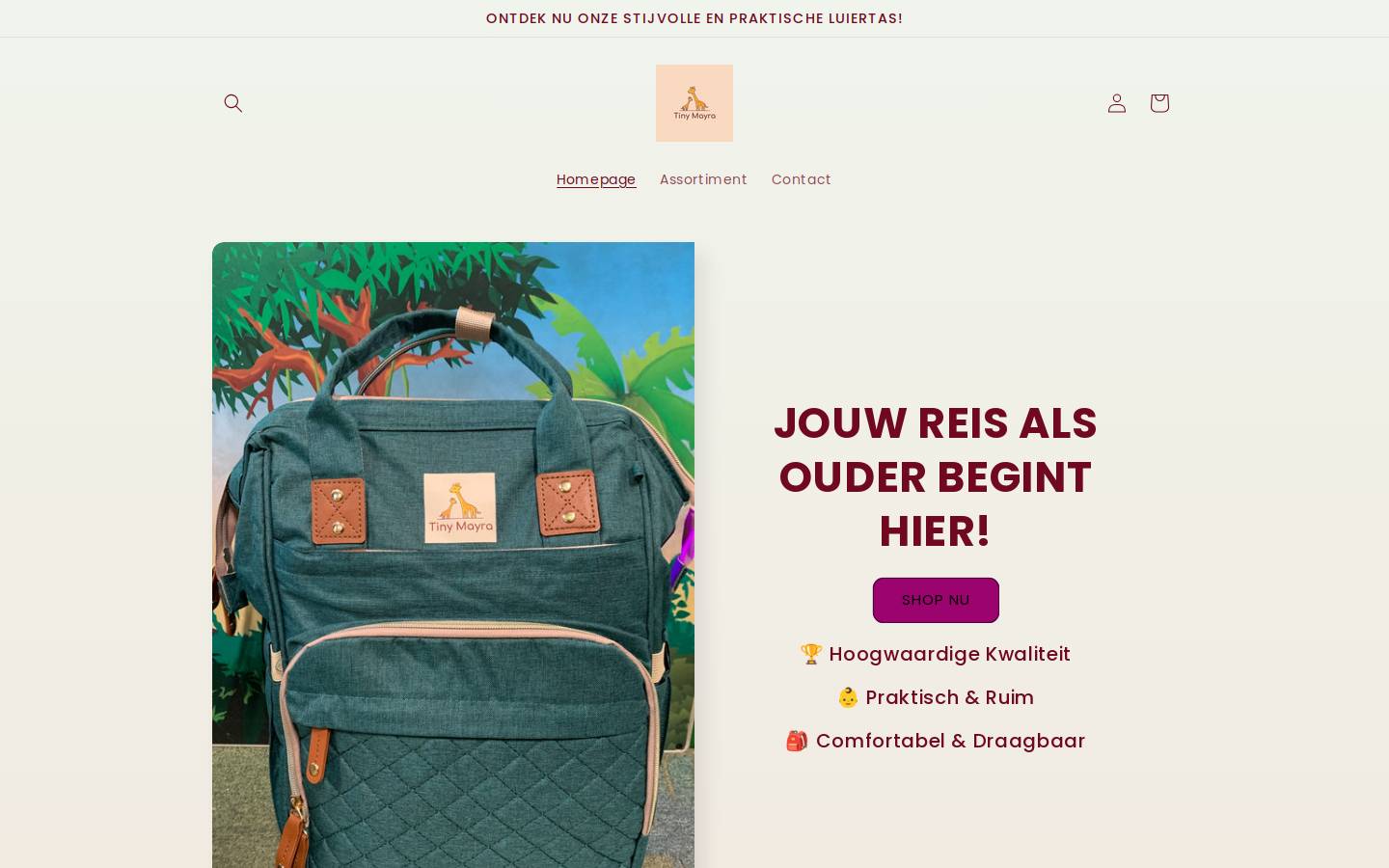 tinymayra.com homepage screenshot