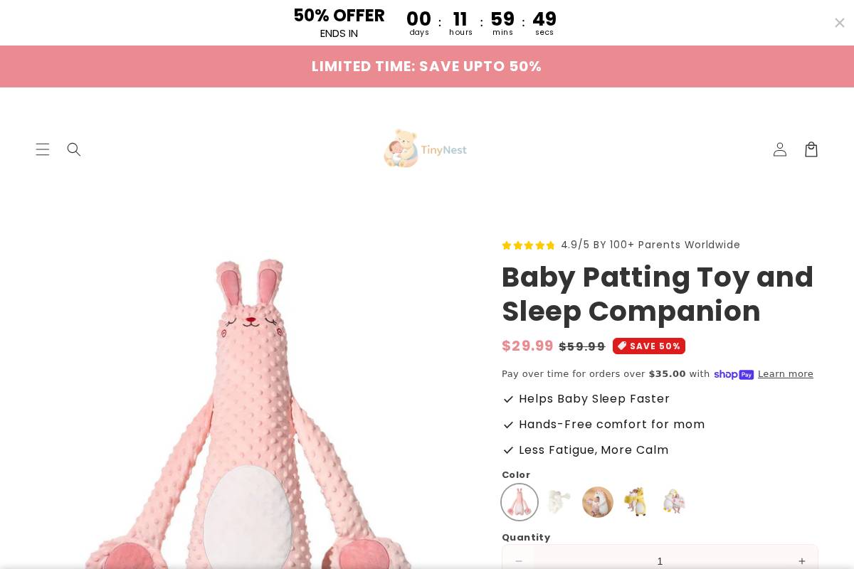 tinynestt.store homepage screenshot