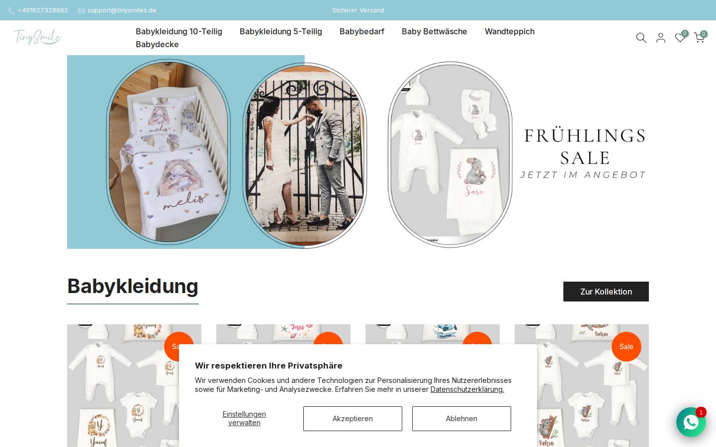 tinysmiles.de homepage screenshot