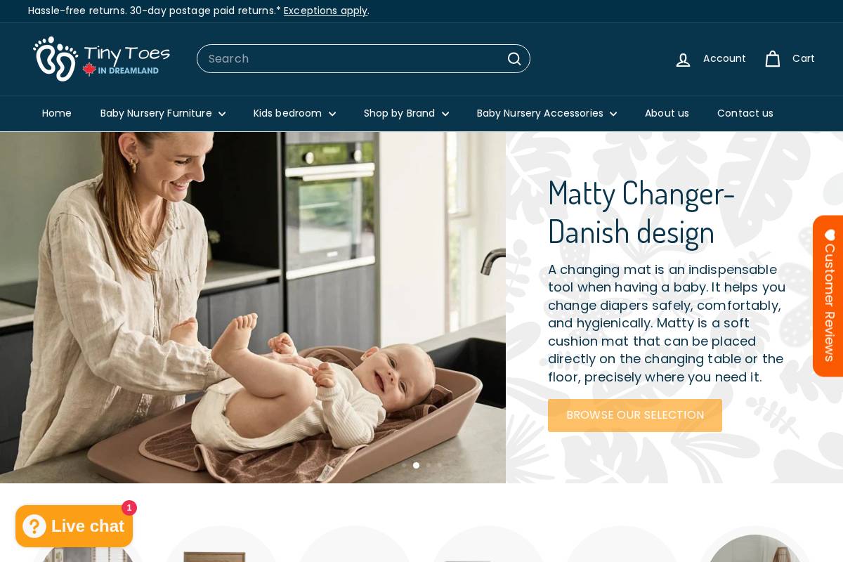 Tiny Toes in Dreamland homepage screenshot