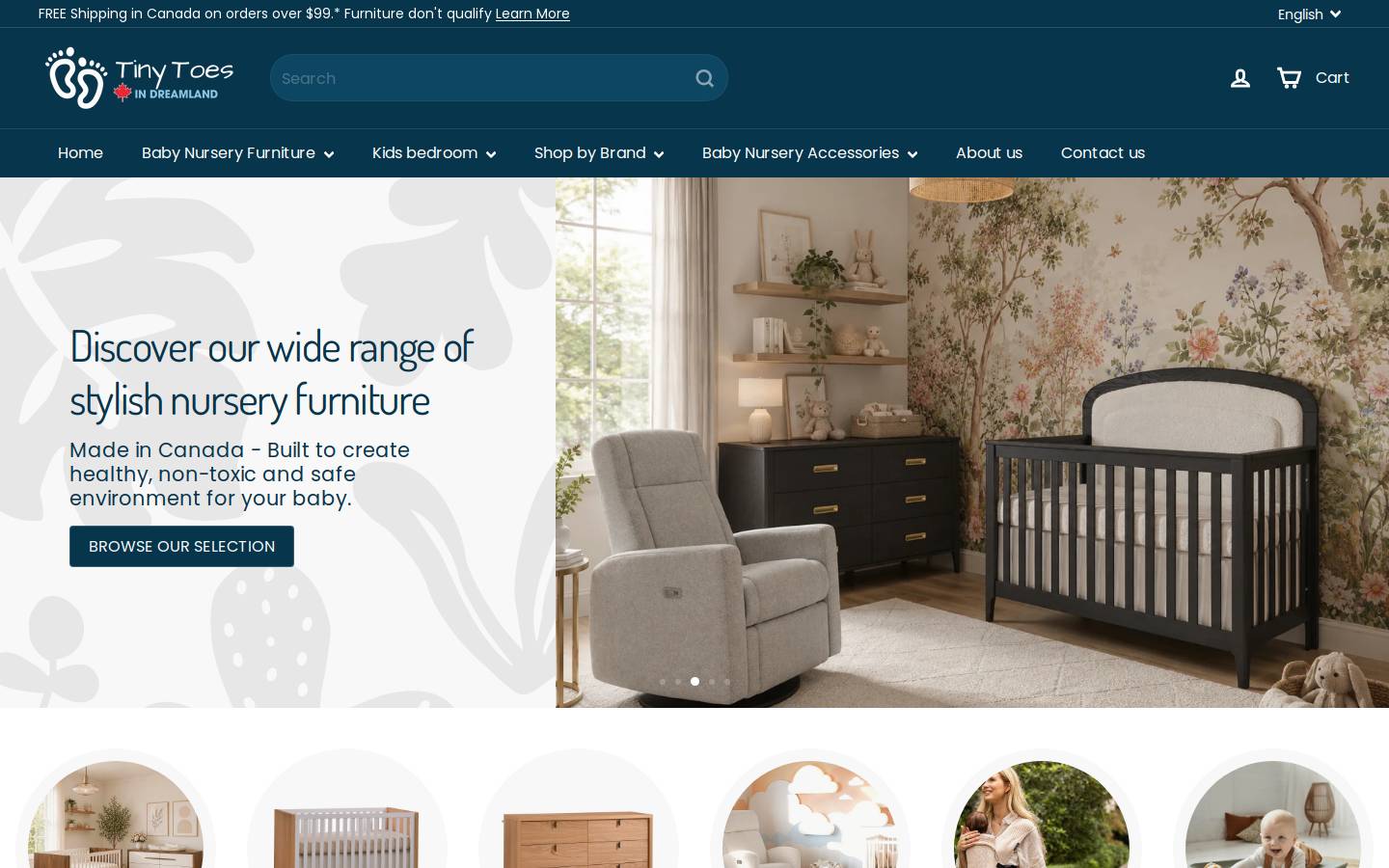 tinytoesindreamland.com homepage screenshot