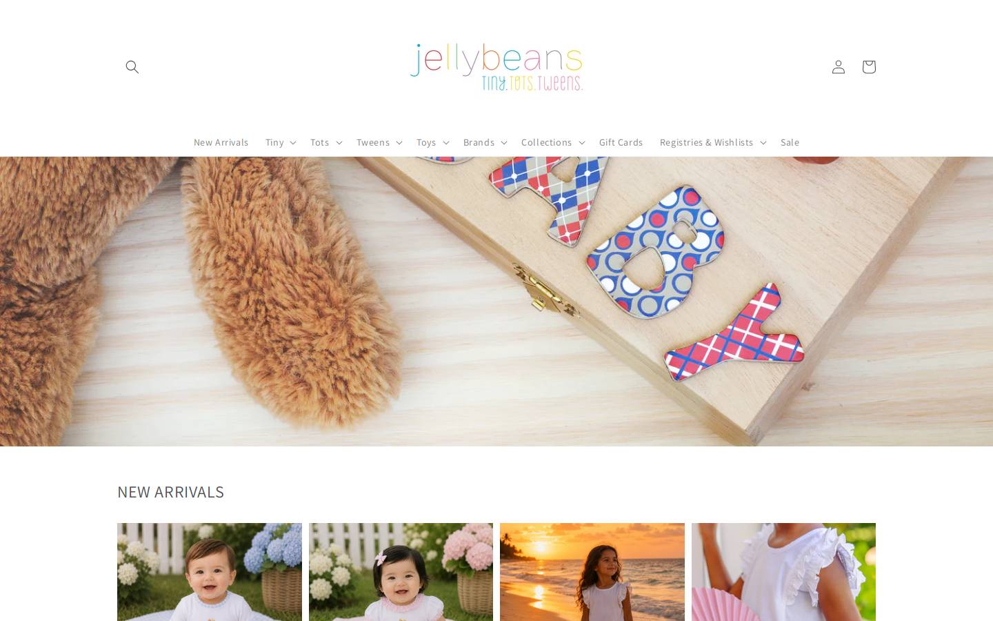 Jellybeans homepage screenshot