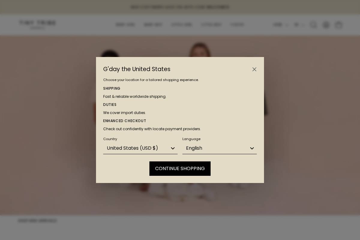 tinytribe.com.au homepage screenshot
