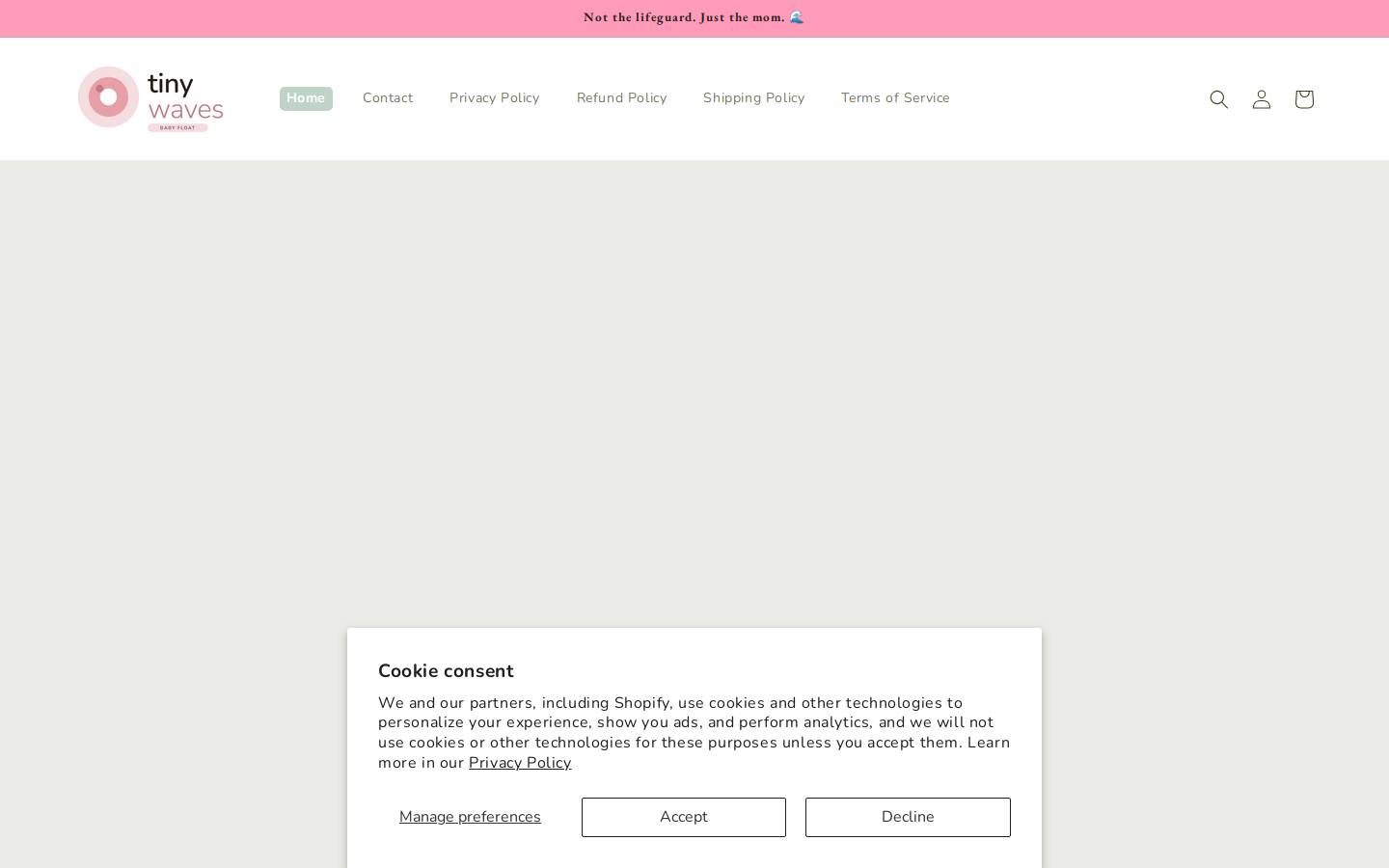 tinywaves.store homepage screenshot