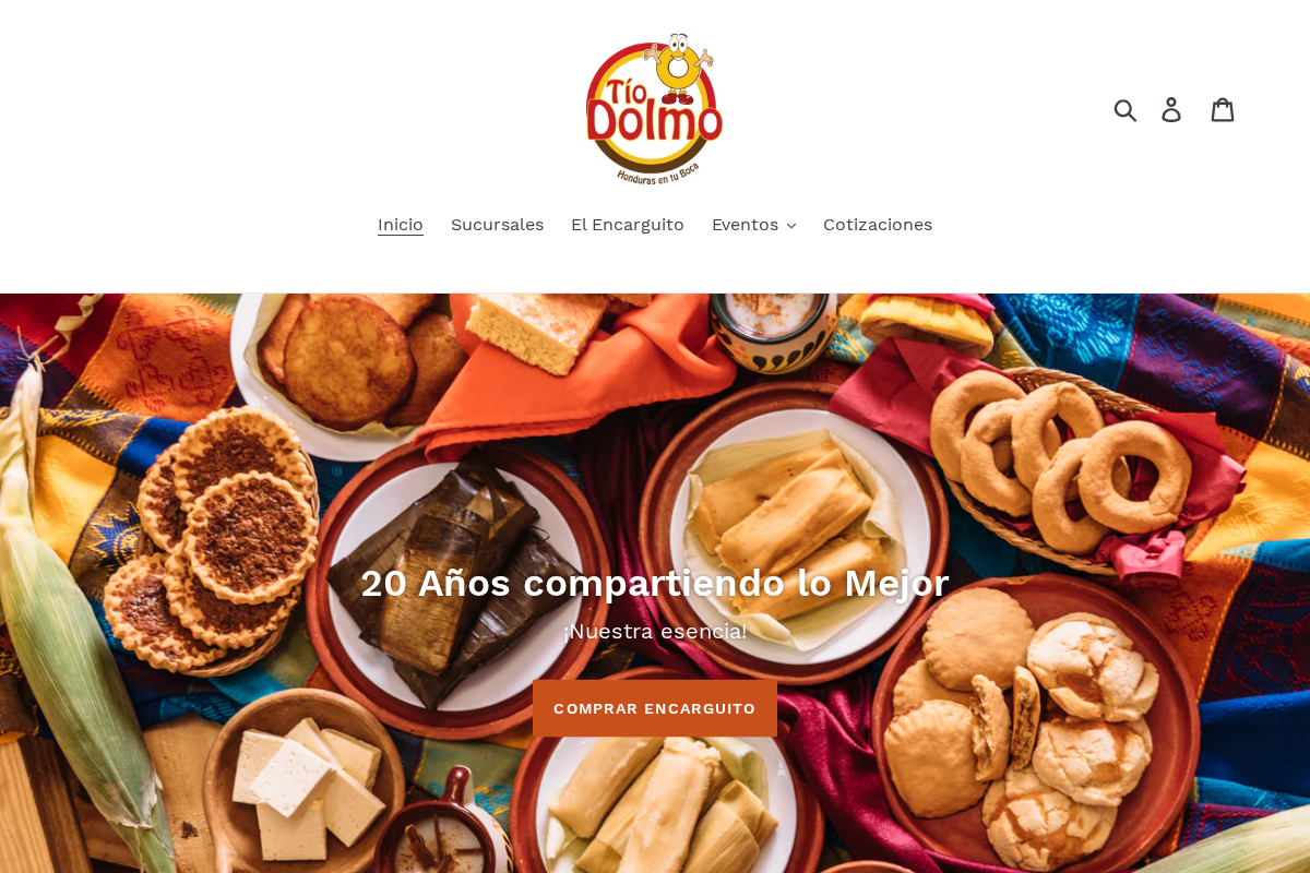 Tio Dolmo homepage screenshot