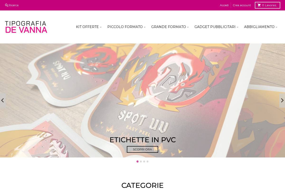 tipografiadevanna.com homepage screenshot