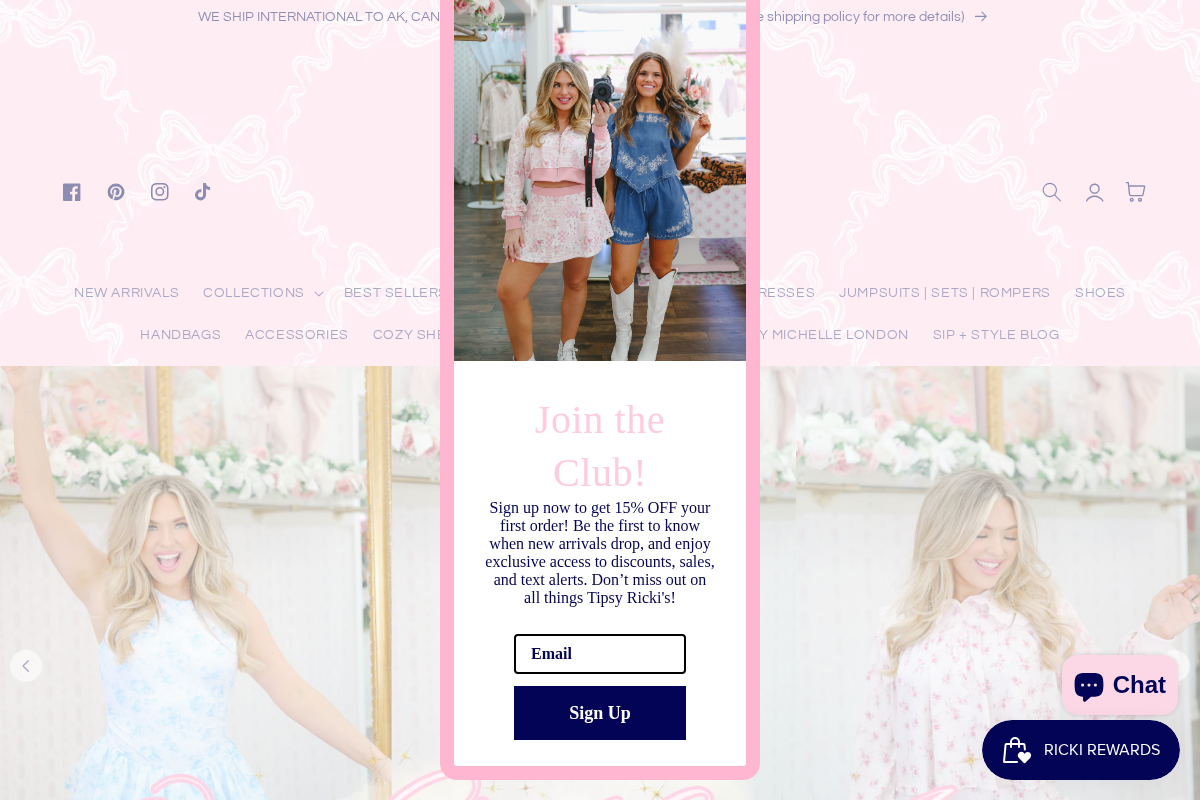 tipsyrickis.com homepage screenshot