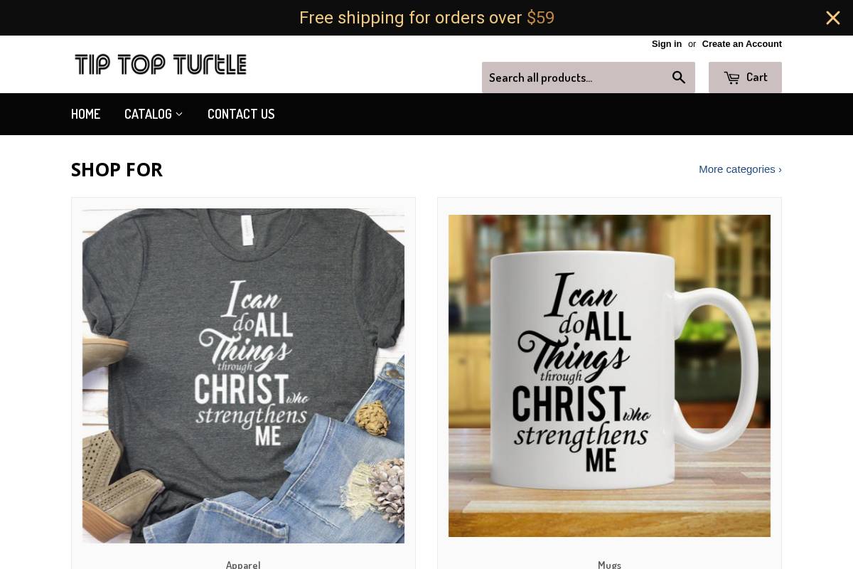 tiptopturtle.com homepage screenshot