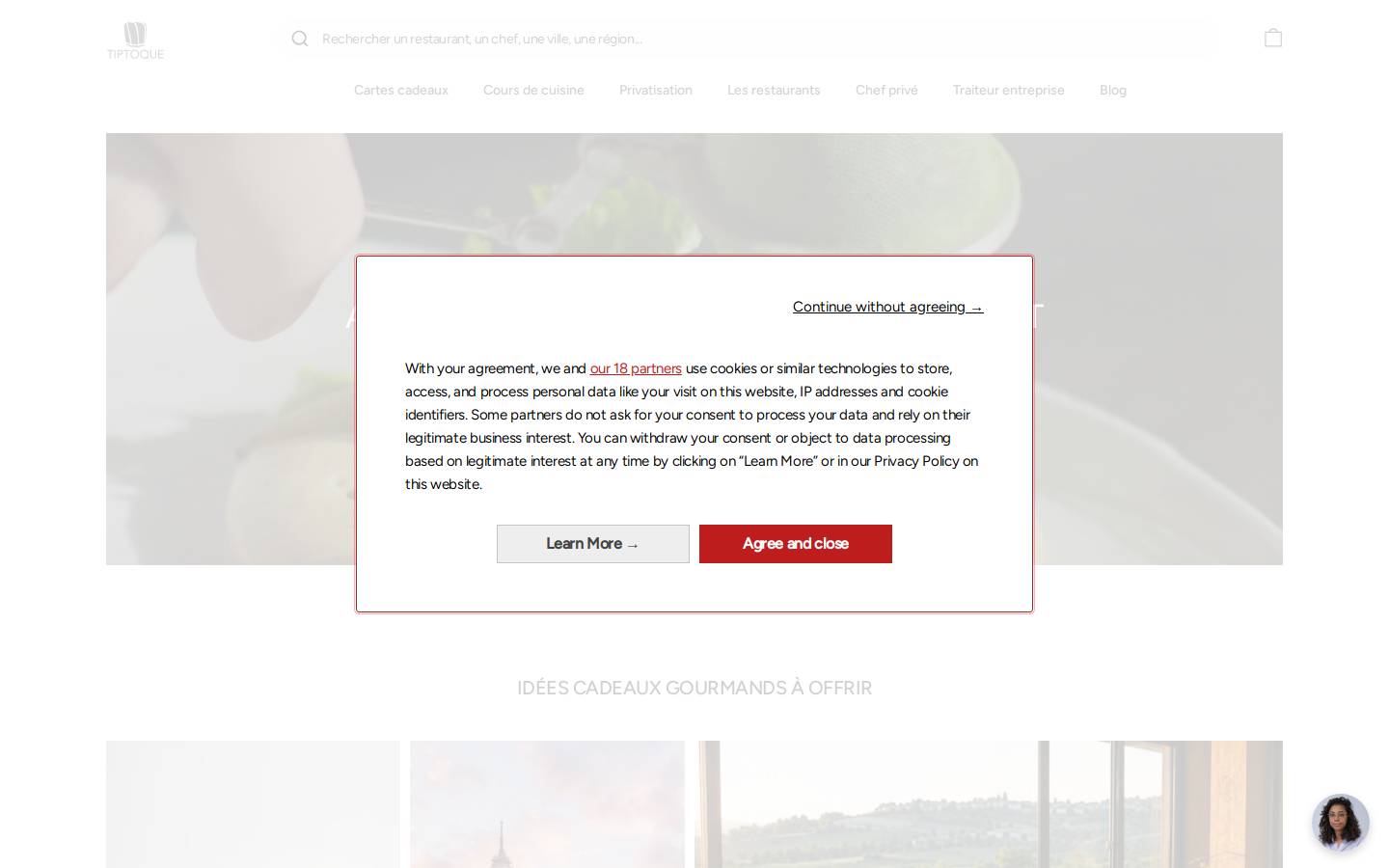 tiptoque.com homepage screenshot
