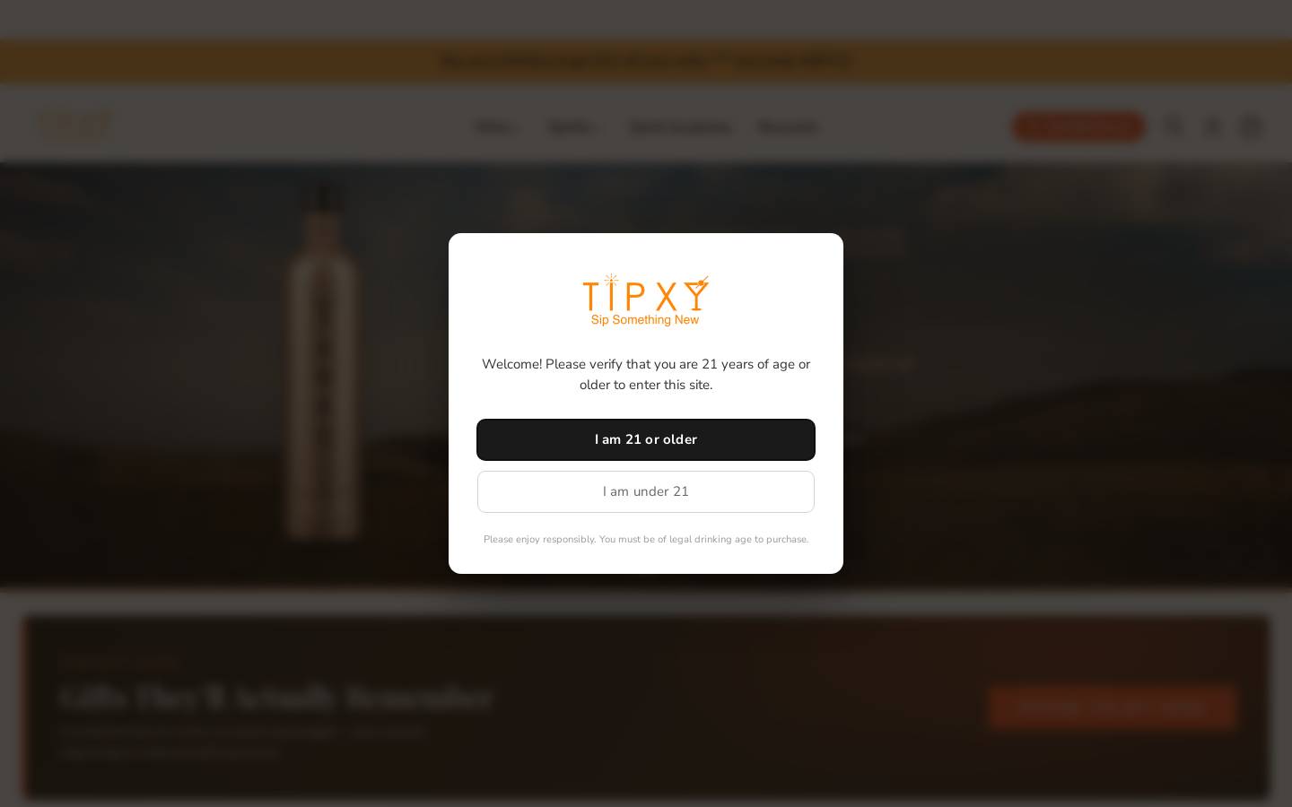 Tipxy homepage screenshot