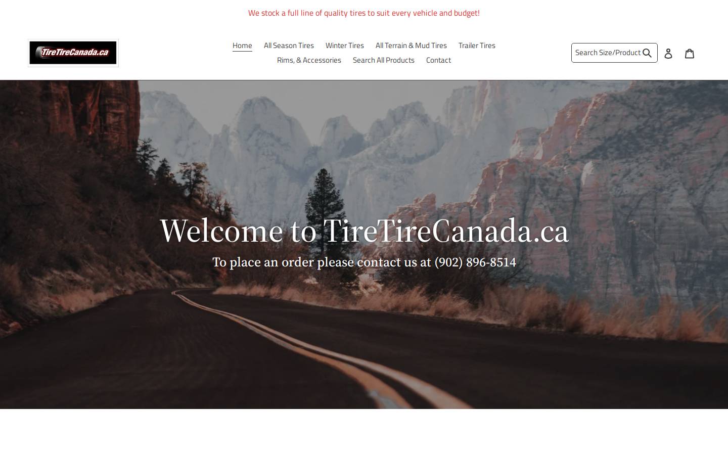 tiretirecanada.ca homepage screenshot