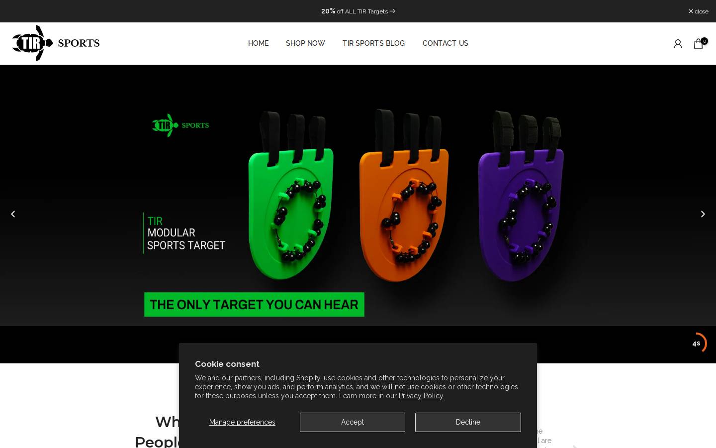 tirtargets.com homepage screenshot