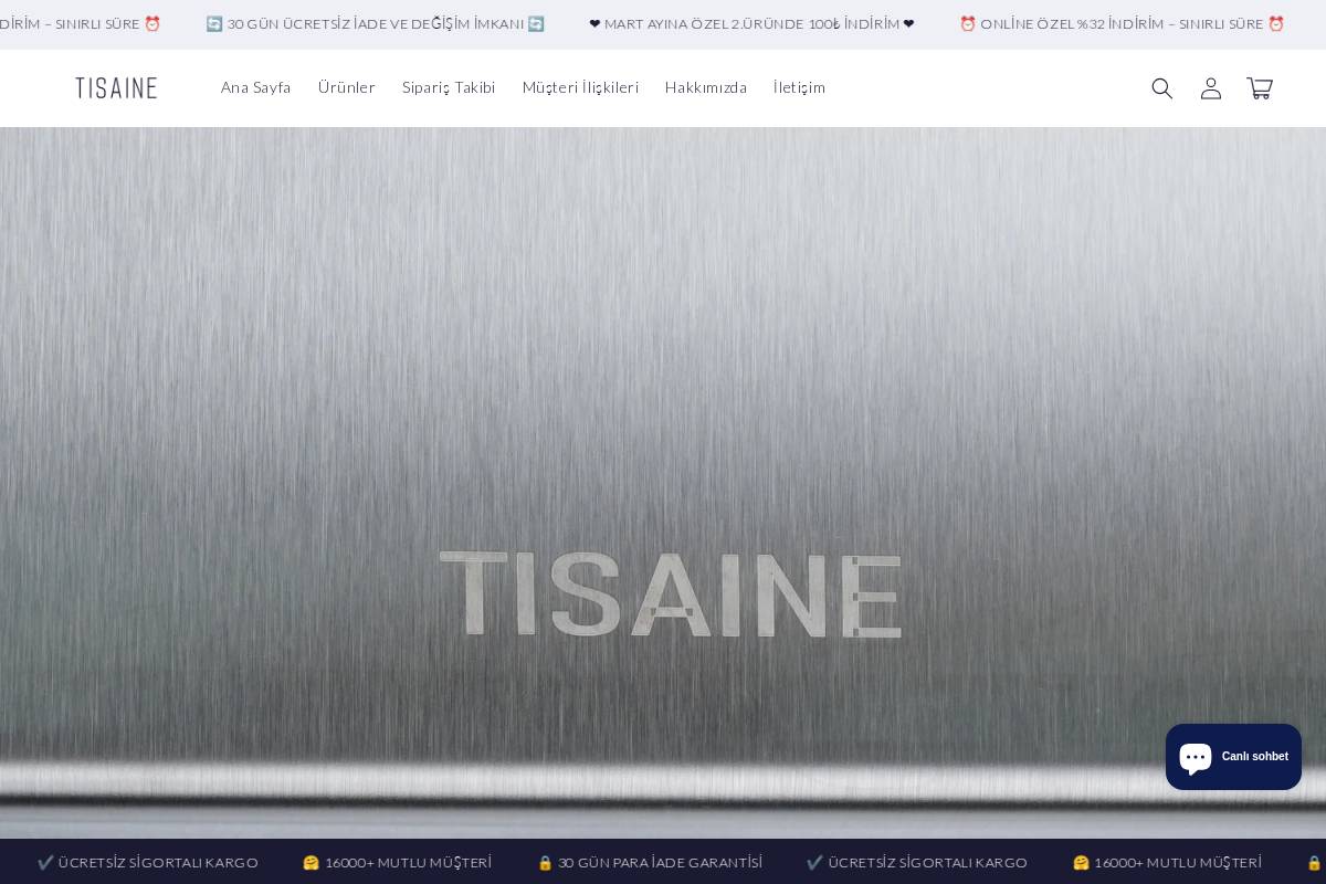 tisaine.com homepage screenshot