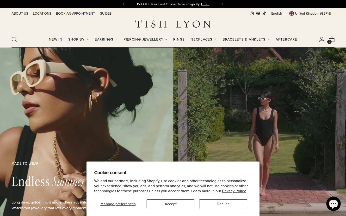 Tish Lyon homepage screenshot