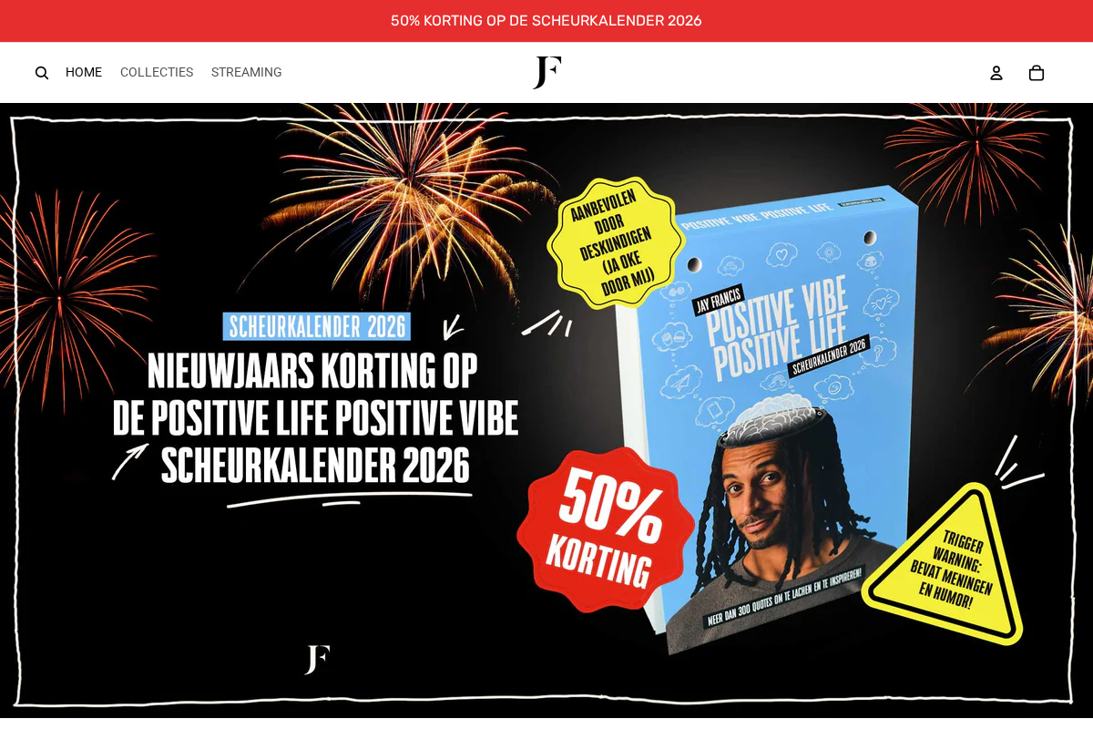 TisjeStore homepage screenshot