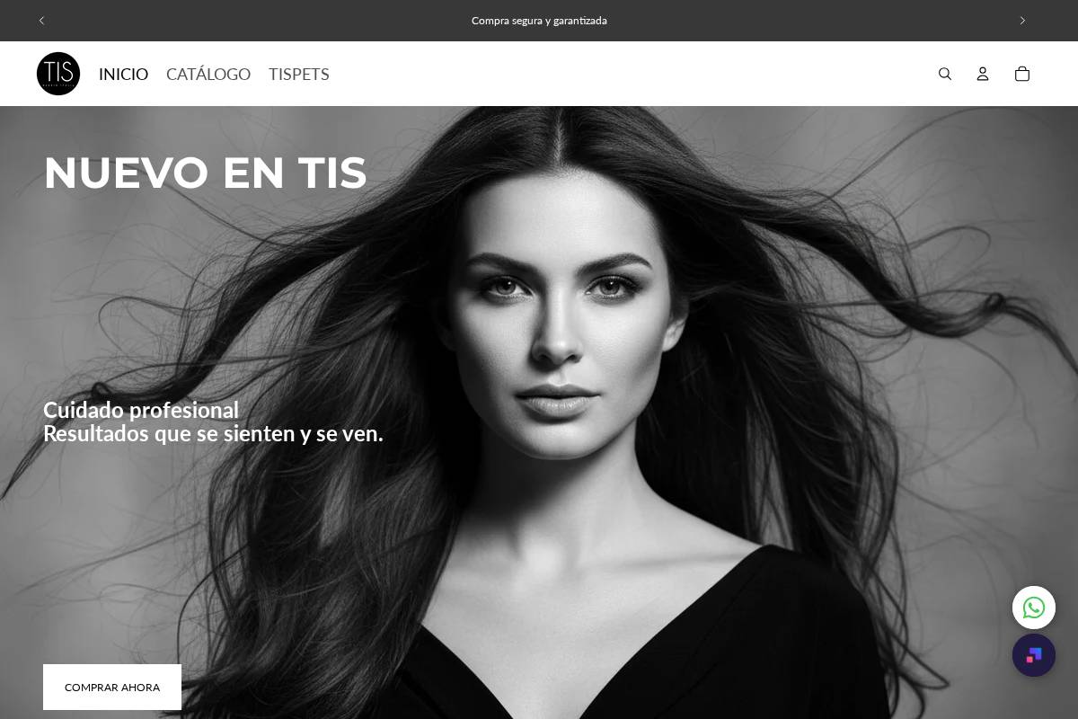 tispeluqueria.com homepage screenshot