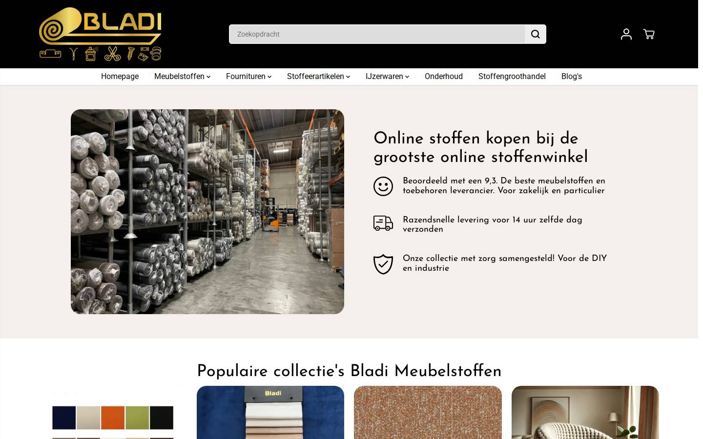 tissus.shop homepage screenshot