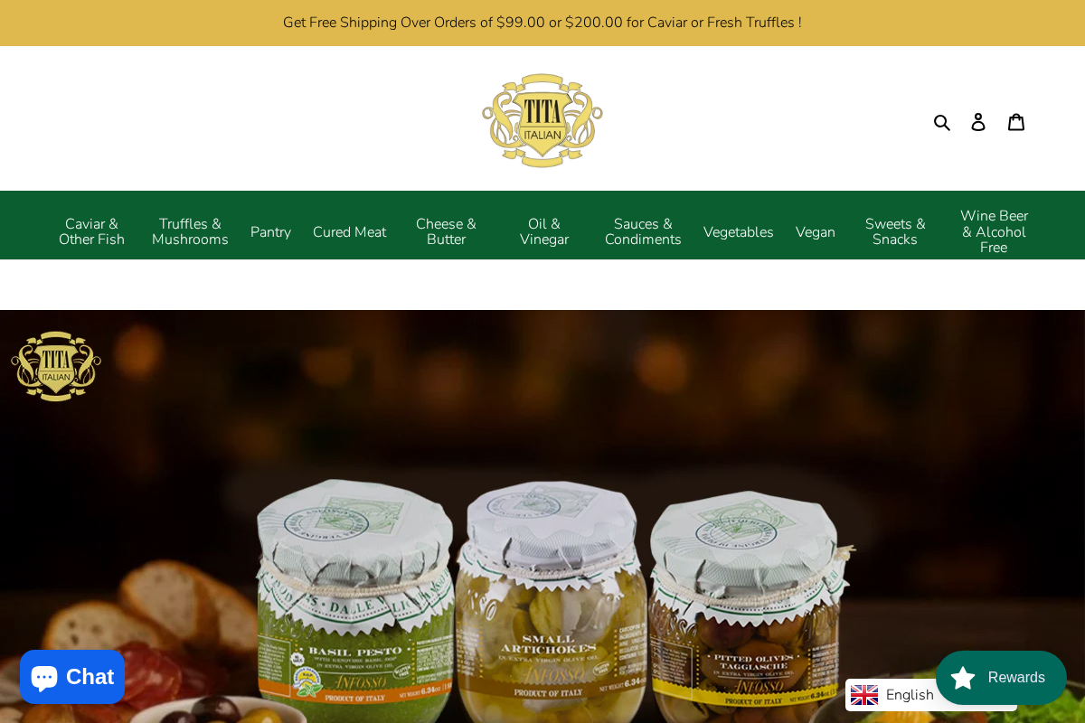 Tita Italian homepage screenshot