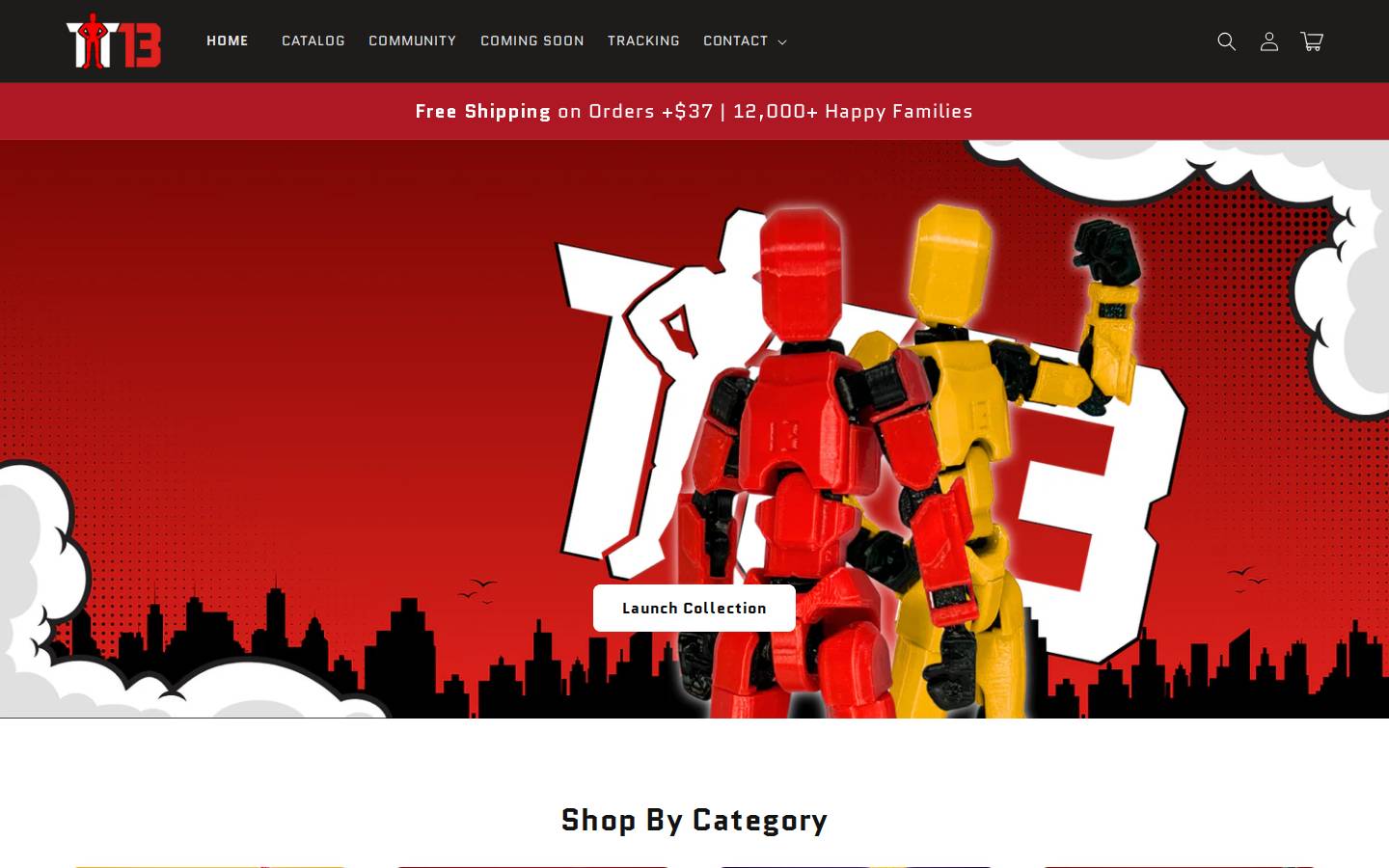 Titan13toy homepage screenshot