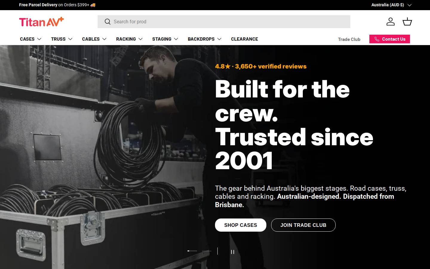 titanav.co homepage screenshot