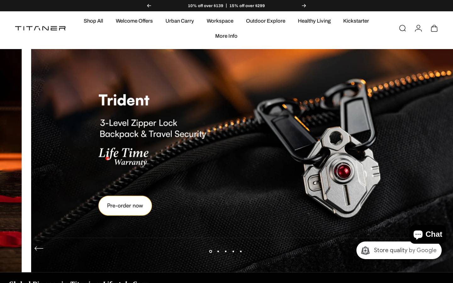 titaner.com homepage screenshot