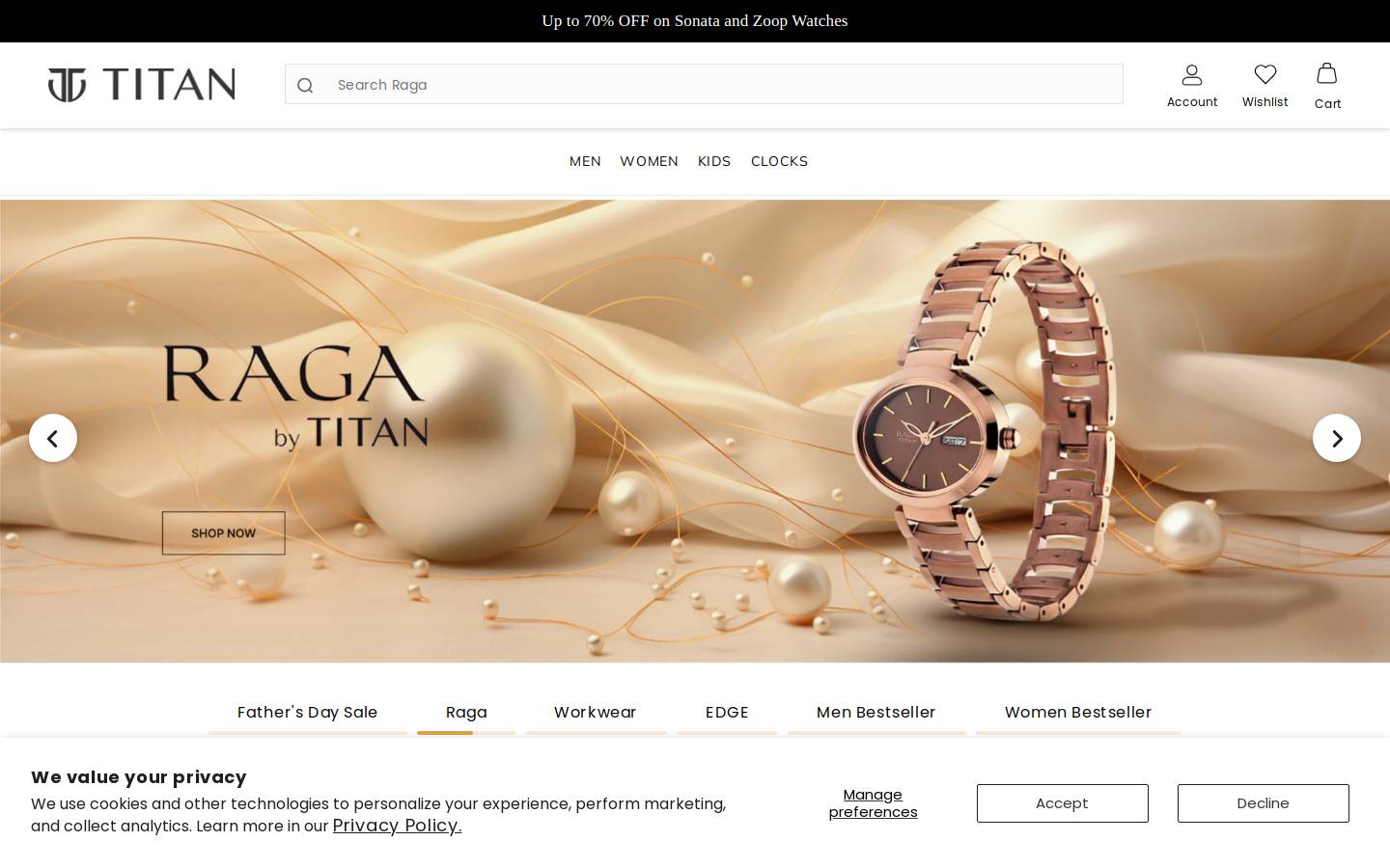 titanwatches.online homepage screenshot