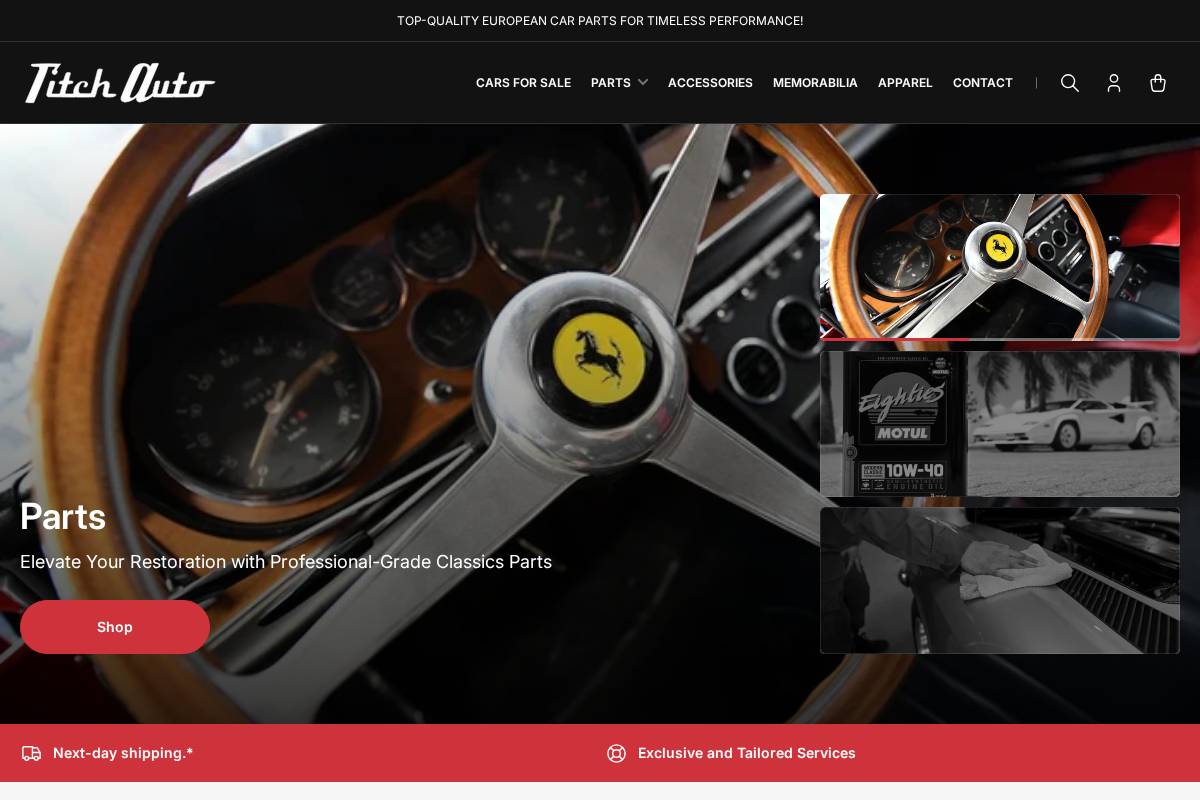 titchauto.com homepage screenshot