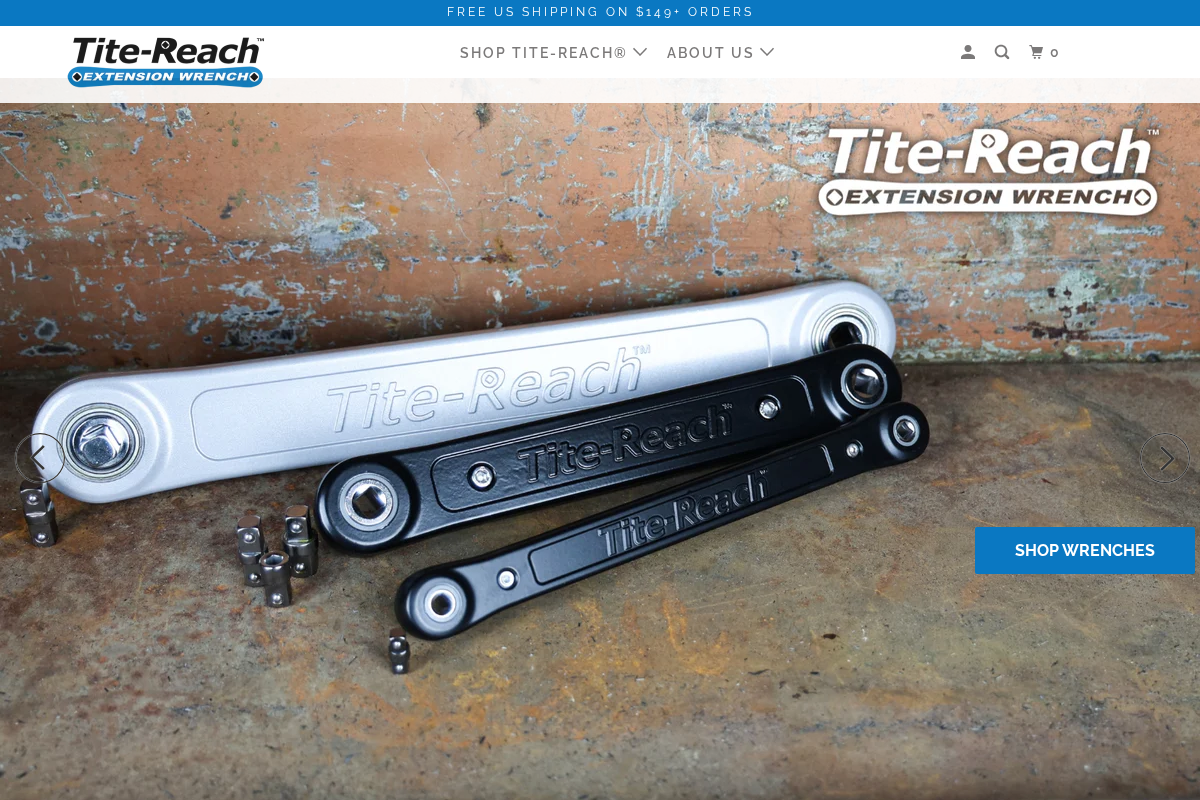 Tite-Reach® homepage screenshot