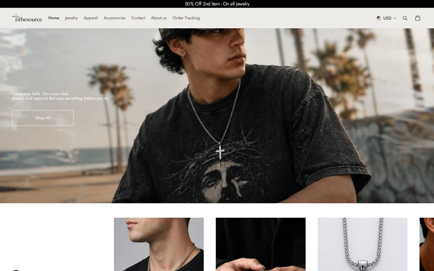 Tithesource homepage screenshot