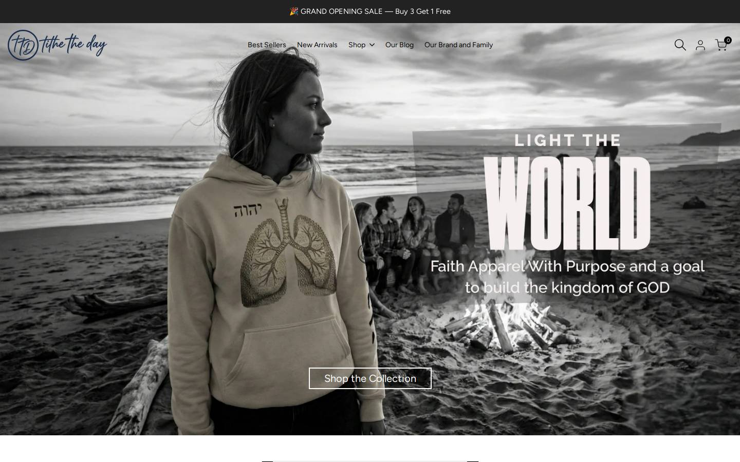 tithetheday.com homepage screenshot
