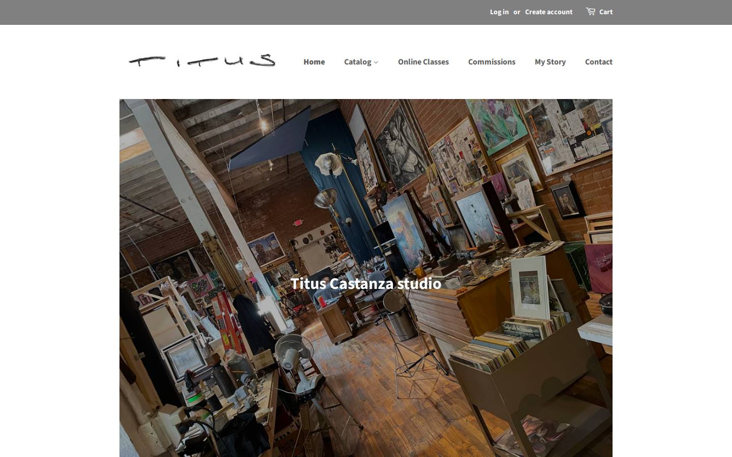 tituscastanza.com homepage screenshot