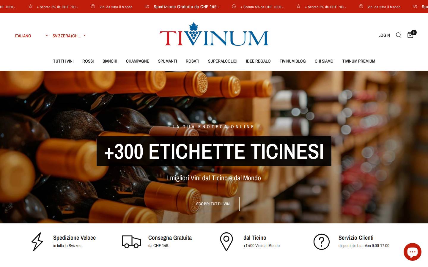 tivinum.ch homepage screenshot