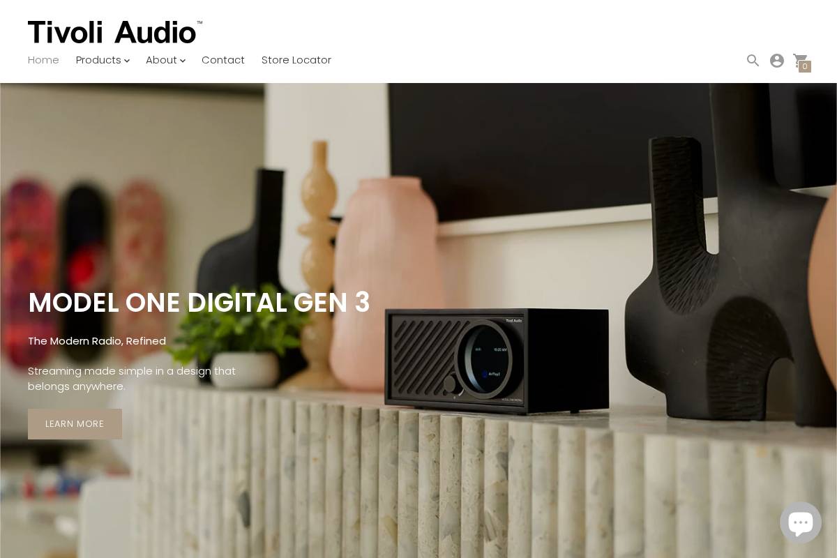 tivoli.co.nz homepage screenshot