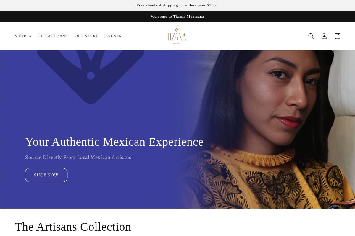 tizanamexicana.com homepage screenshot