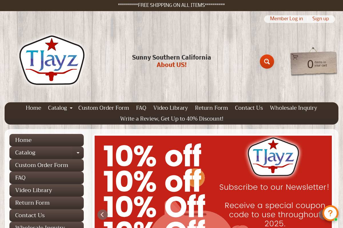 tjayz.com homepage screenshot