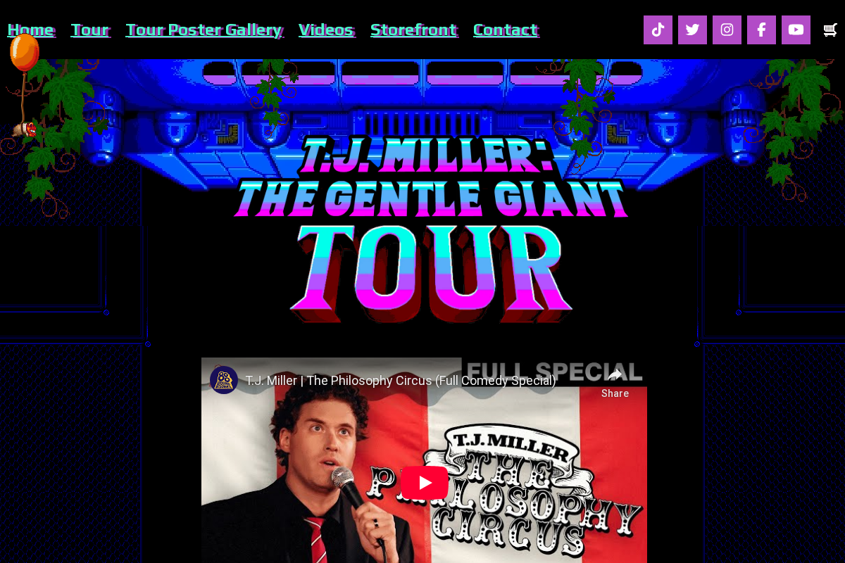T.J. Miller Does Not Have A Website homepage screenshot